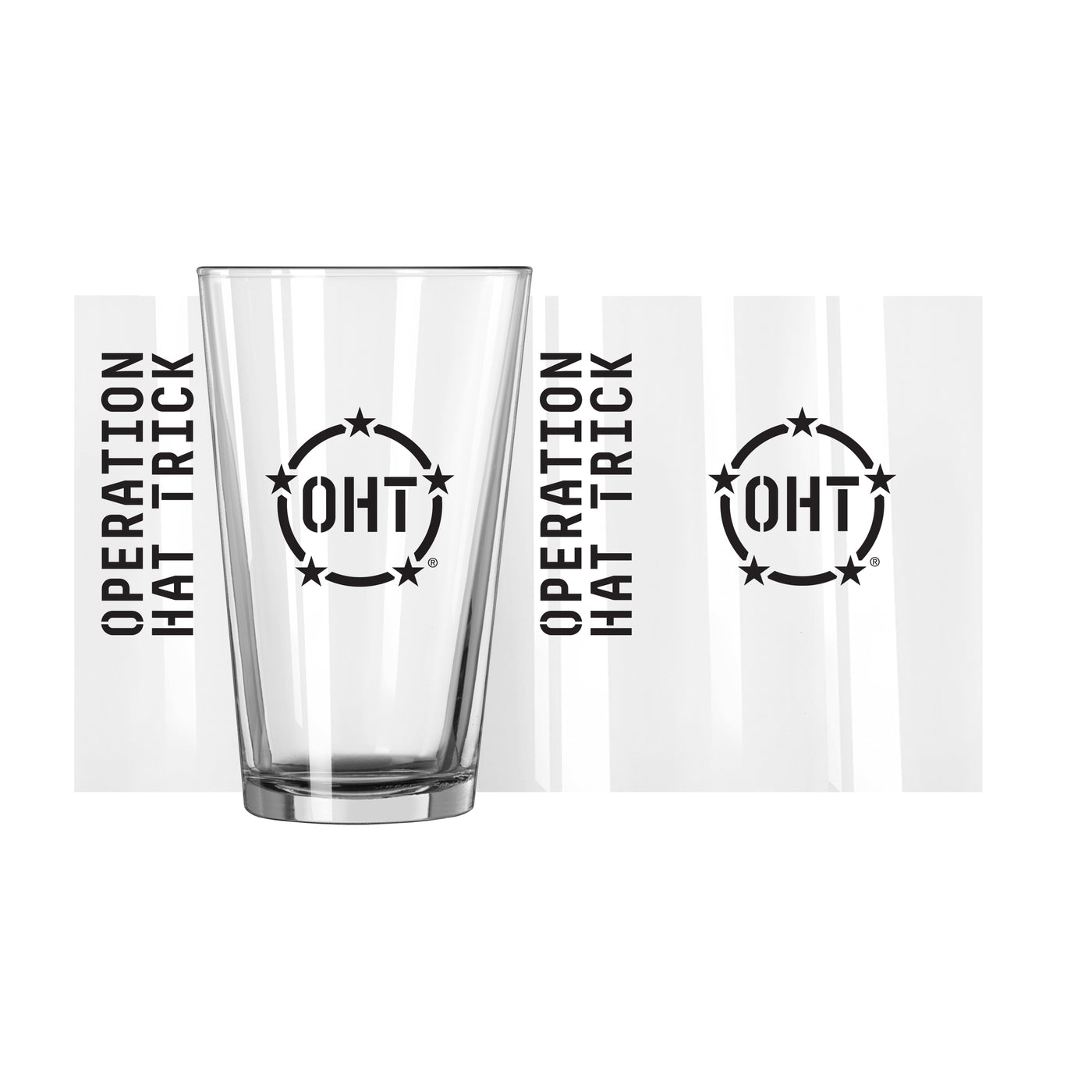 Operation Hat Trick 16oz Gameday Pint Glass