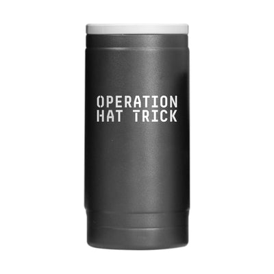 Operation Hat Trick 12oz Powder Coat Slim Can Coolie