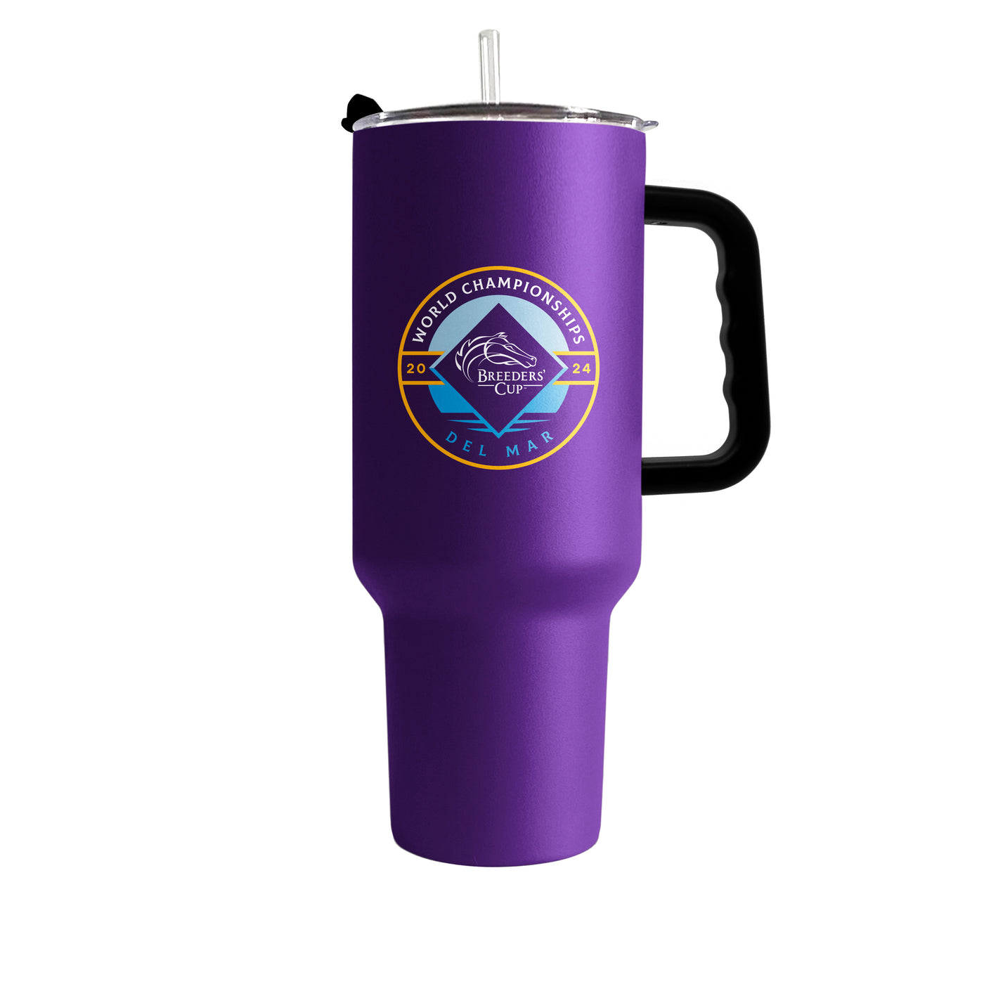 Breeders Cup Purple 40oz Powder Coat Tumbler