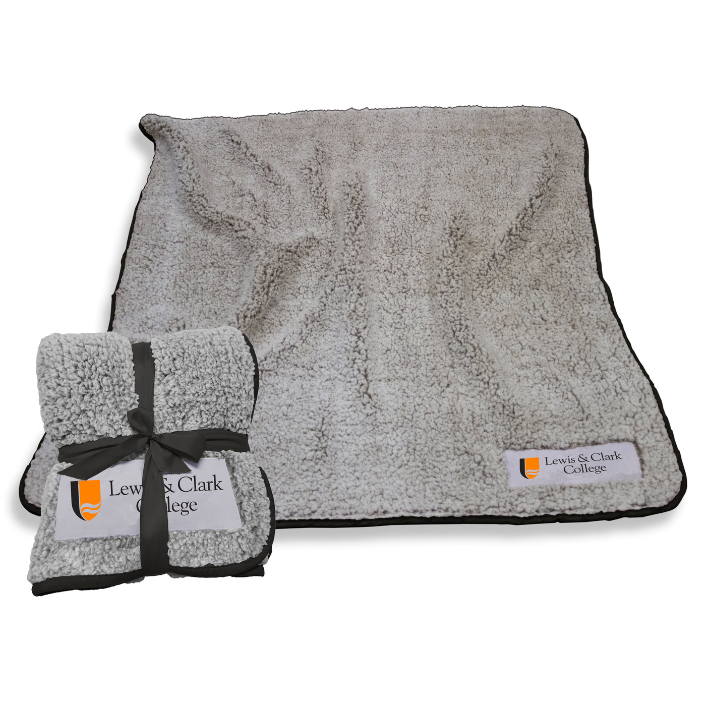 Lewis & Clark College Black Frosty Fleece f/ Primary Wdmk