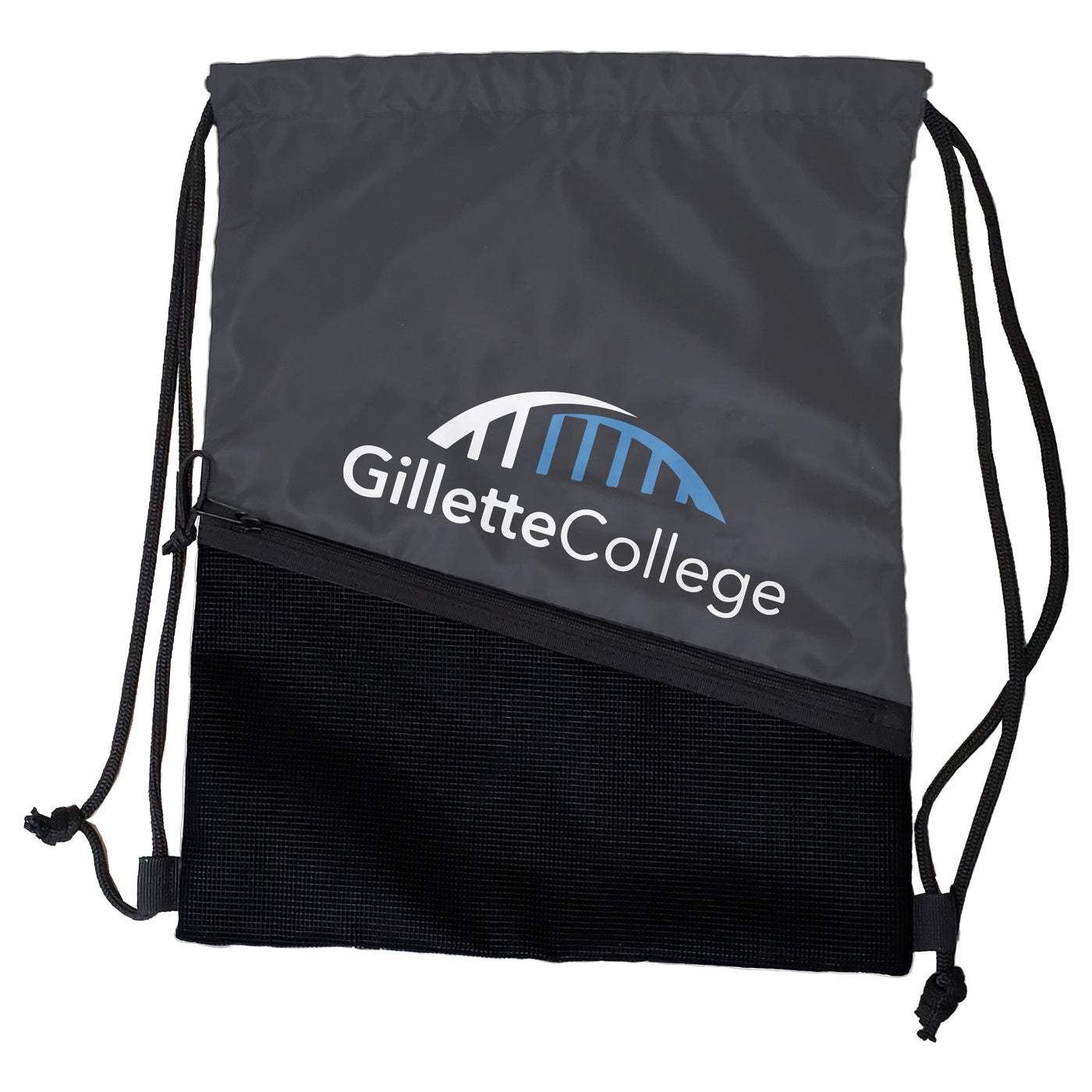 Gillette College Tilt Charcoal Backsack