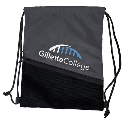 Gillette College Tilt Charcoal Backsack