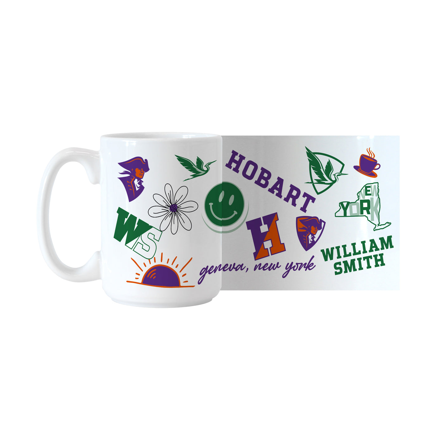 Hobart and William Smith Colleges 15oz Native Sublimated Mug
