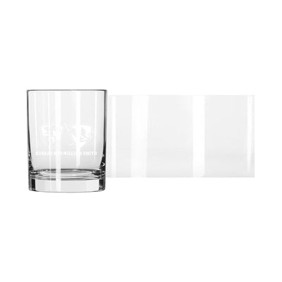 Hobart and William Smith Colleges 14oz Logo Rocks Glass