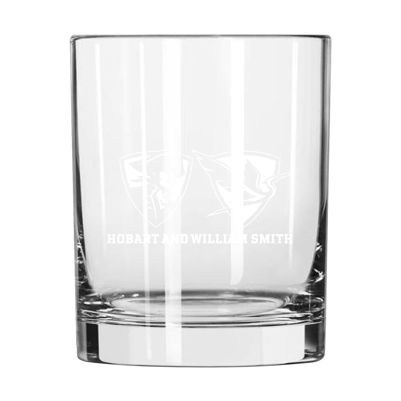 Hobart and William Smith Colleges 14oz Logo Rocks Glass