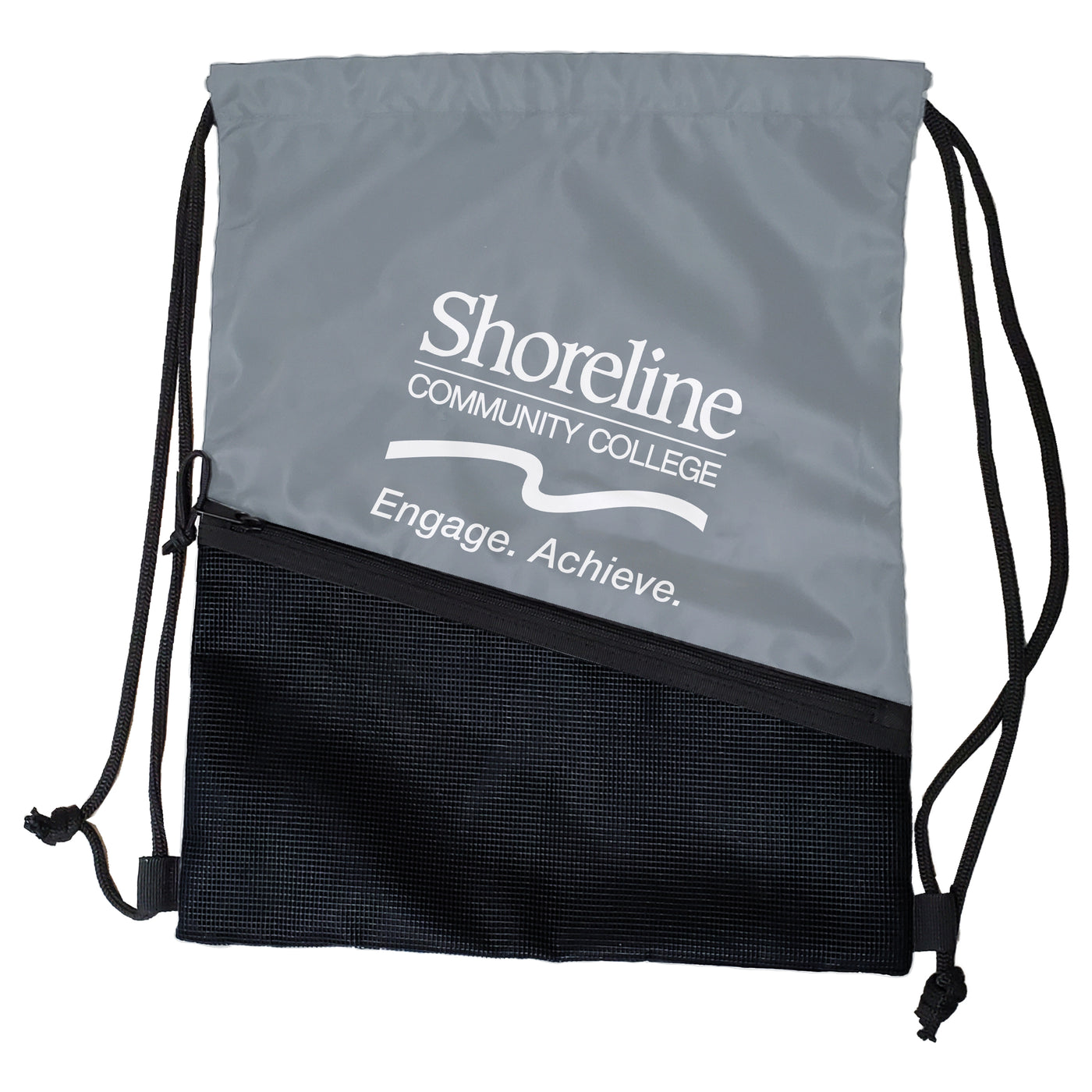 Shoreline Community College Gray Tilt Backsack