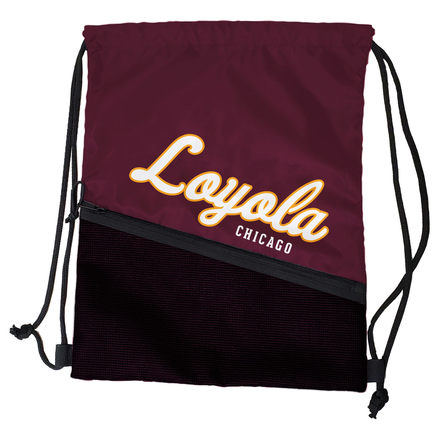 Loyola University Water Tower Campus Maroon Tilt Backsack