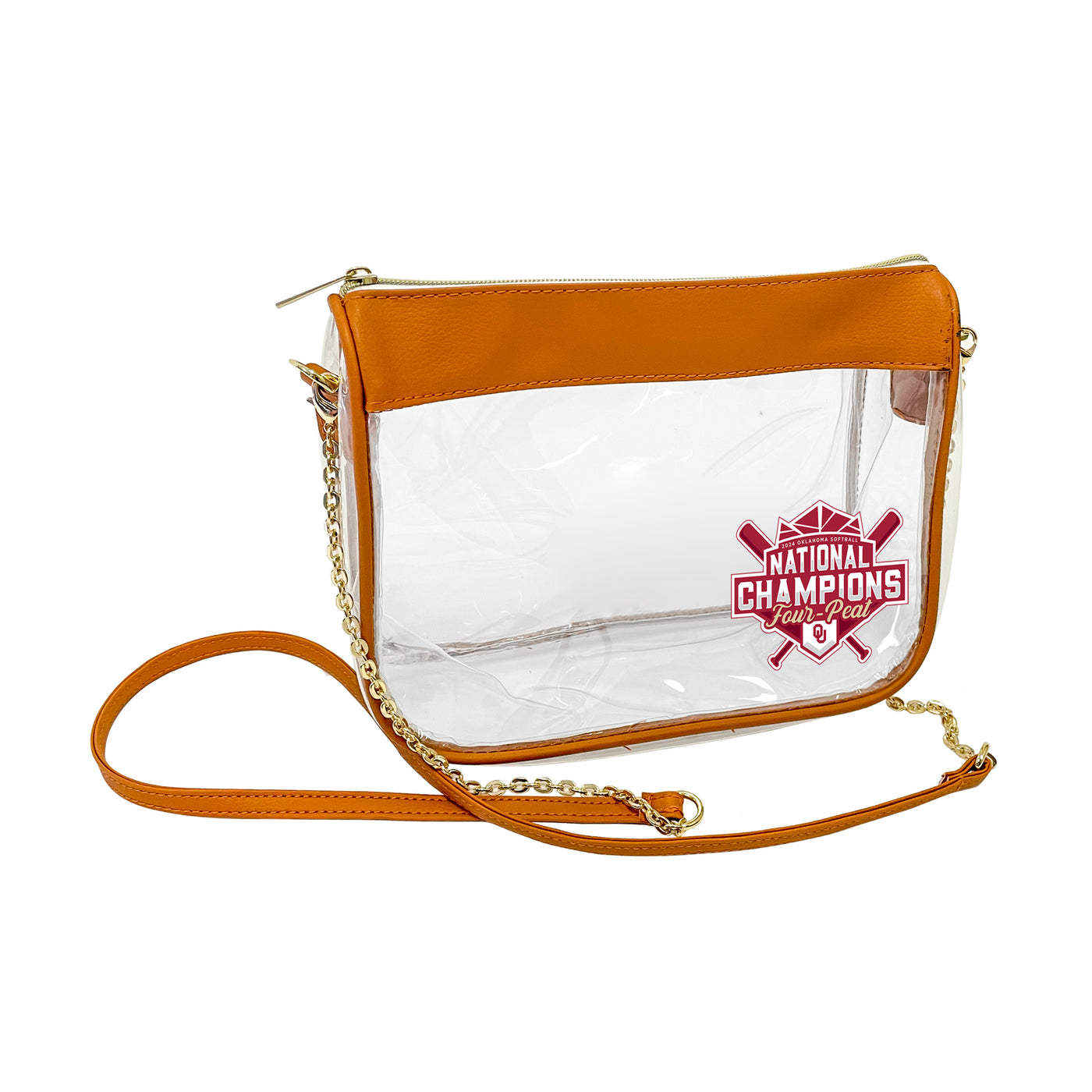 Oklahoma 2024 NCAA Softball Champions Tan Hype Bag