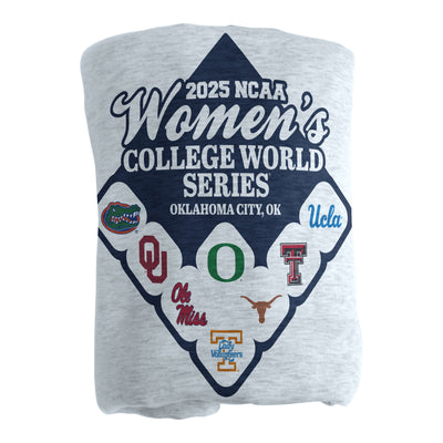 2025 NCAA Womens Softball 8 Team Sublimated Sweatshirt Blanket