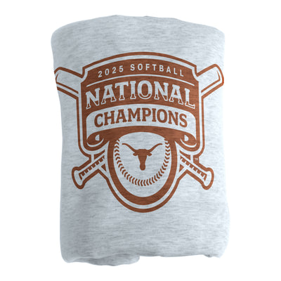 Texas 2025 Softball Champions Sublimated Sweatshirt Blanket