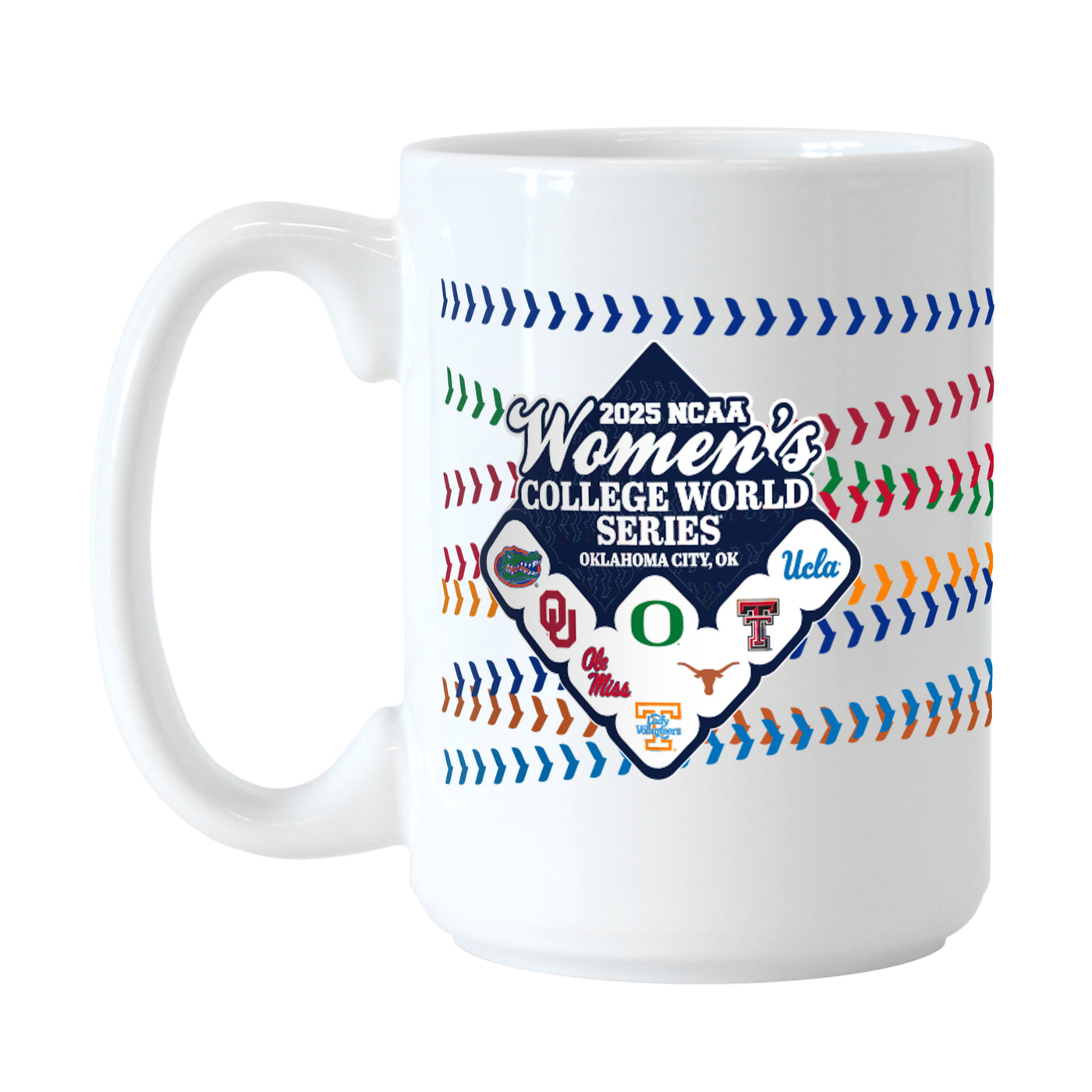 2025 NCAA Womens Softball 8 Team 15oz Sublimated Mug