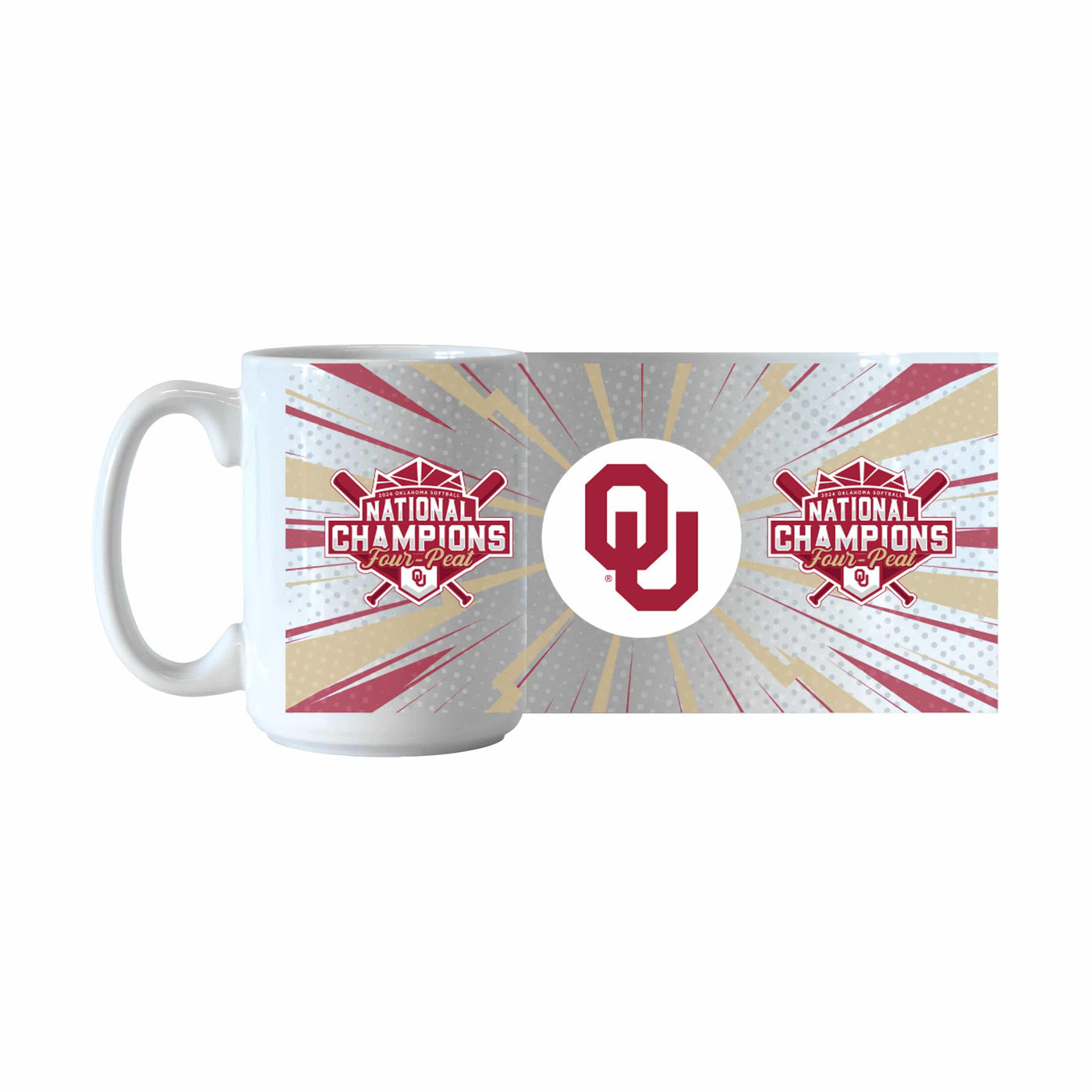 Oklahoma 15oz 2024 NCAA Softball Champions Sublimated Mug