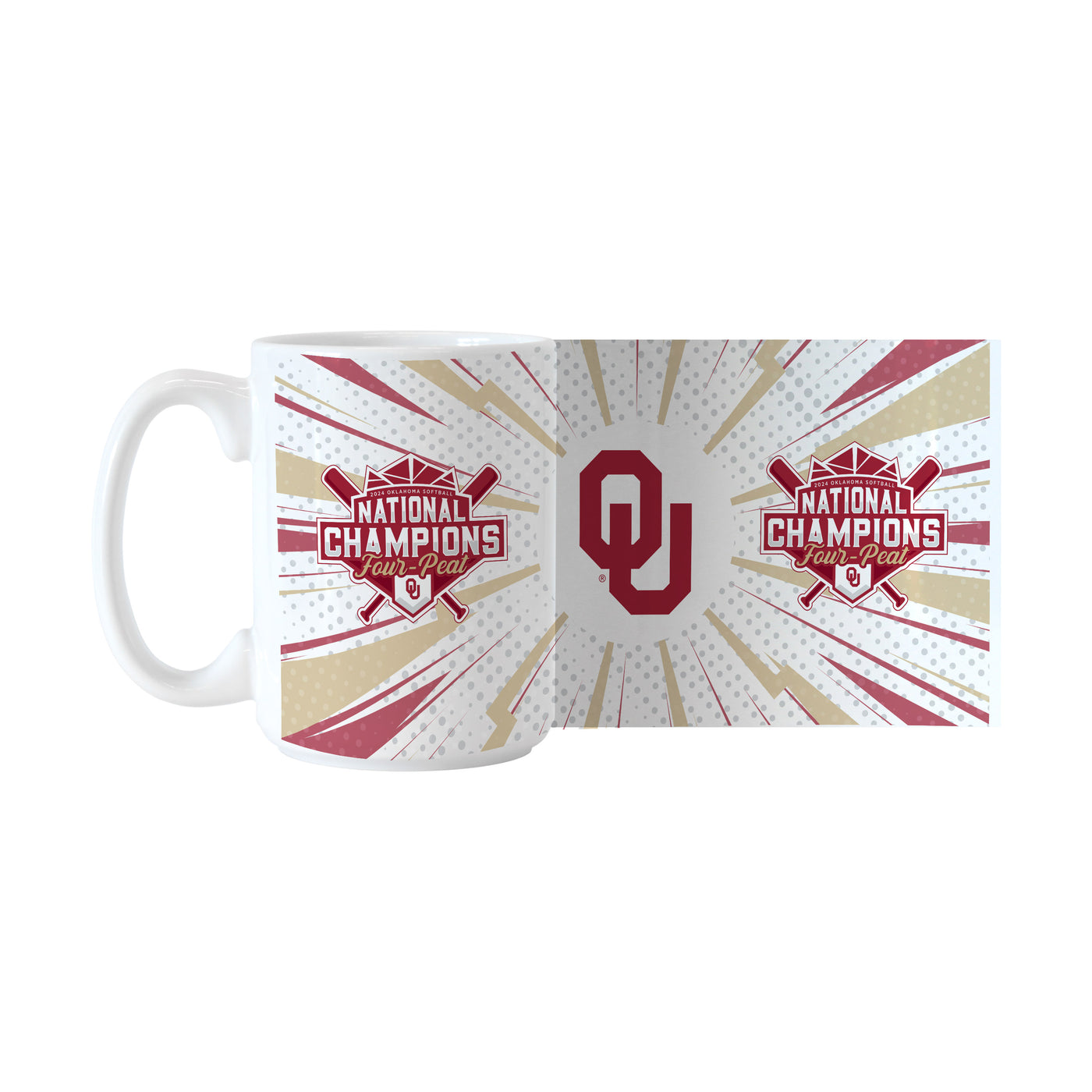 Oklahoma 15oz 2024 NCAA Softball Champions Sublimated Mug