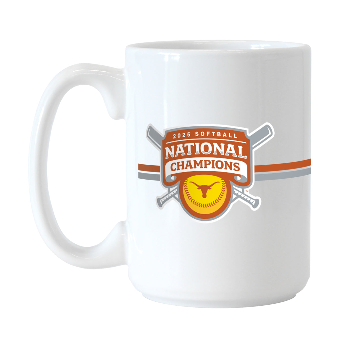 Texas 2025 Softball Champions 15oz Series Sublimated Mug