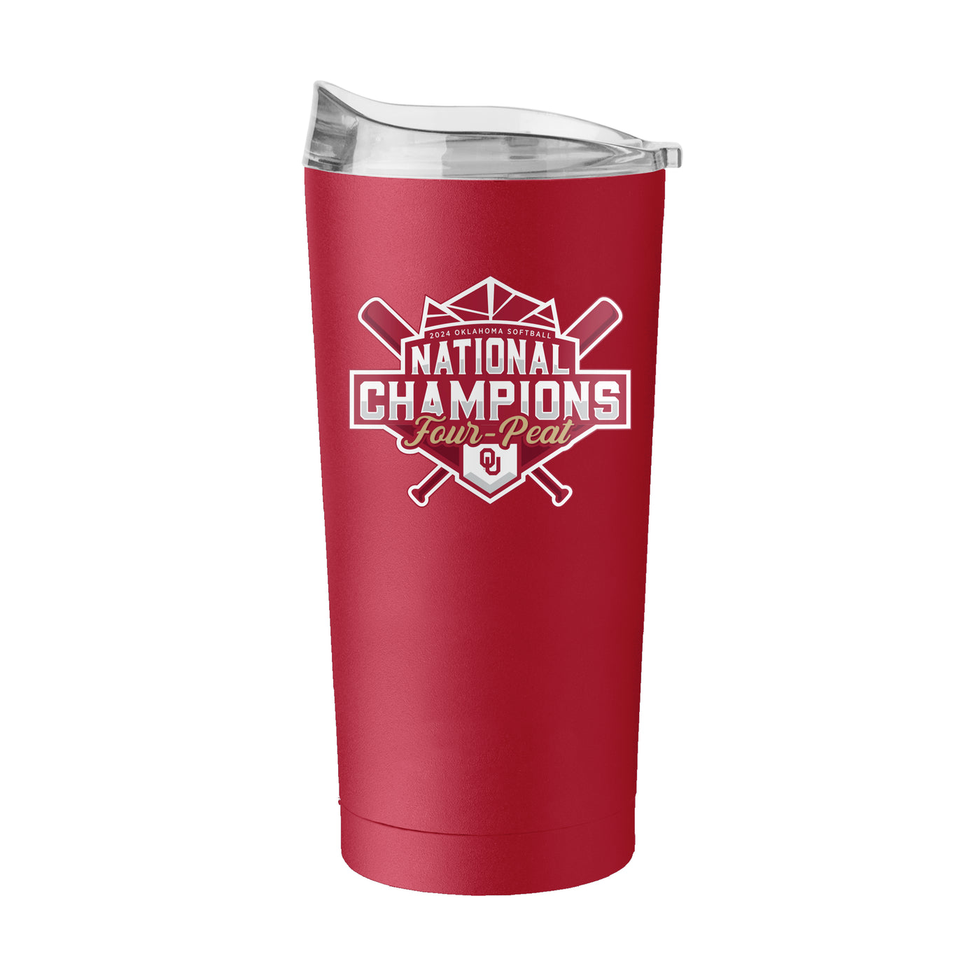 Oklahoma 20oz 2024 NCAA Softball Champions PC Tumbler