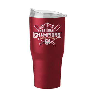 Oklahoma 30oz 2024 NCAA Softball Champions PC Tumbler