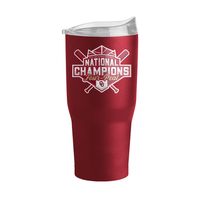 Oklahoma 30oz 2024 NCAA Softball Champions PC Tumbler