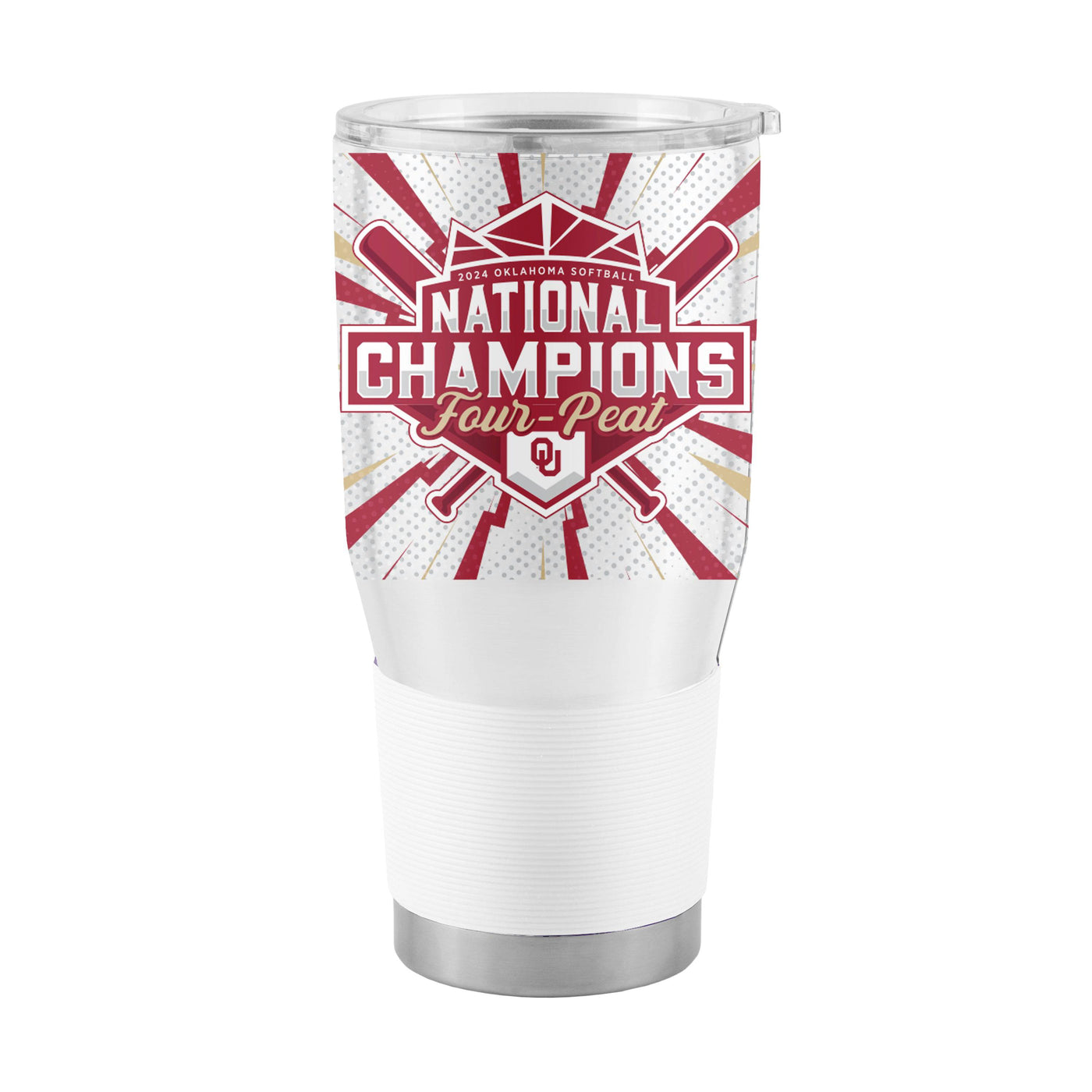 Oklahoma 30oz 2024 NCAA Softball Champions Stainless Tumbler