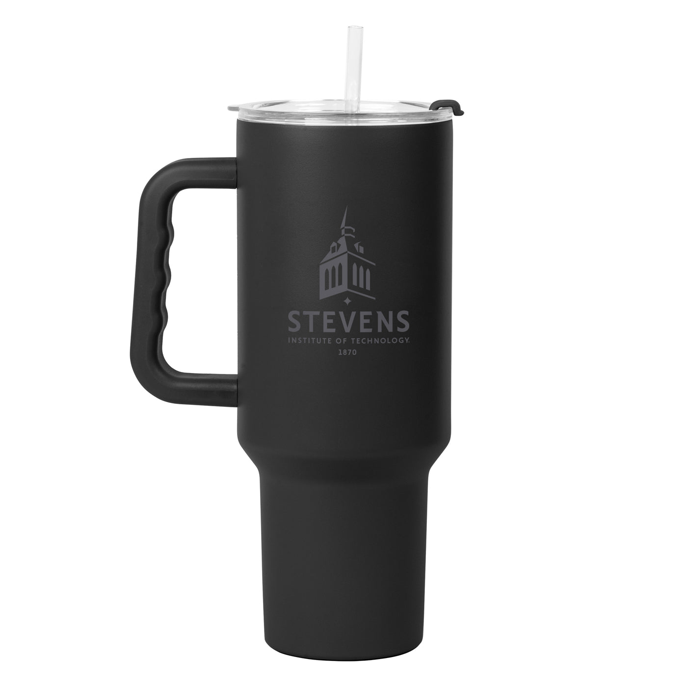 Winona State 40oz Black Tonal Powder Coat Tumbler
