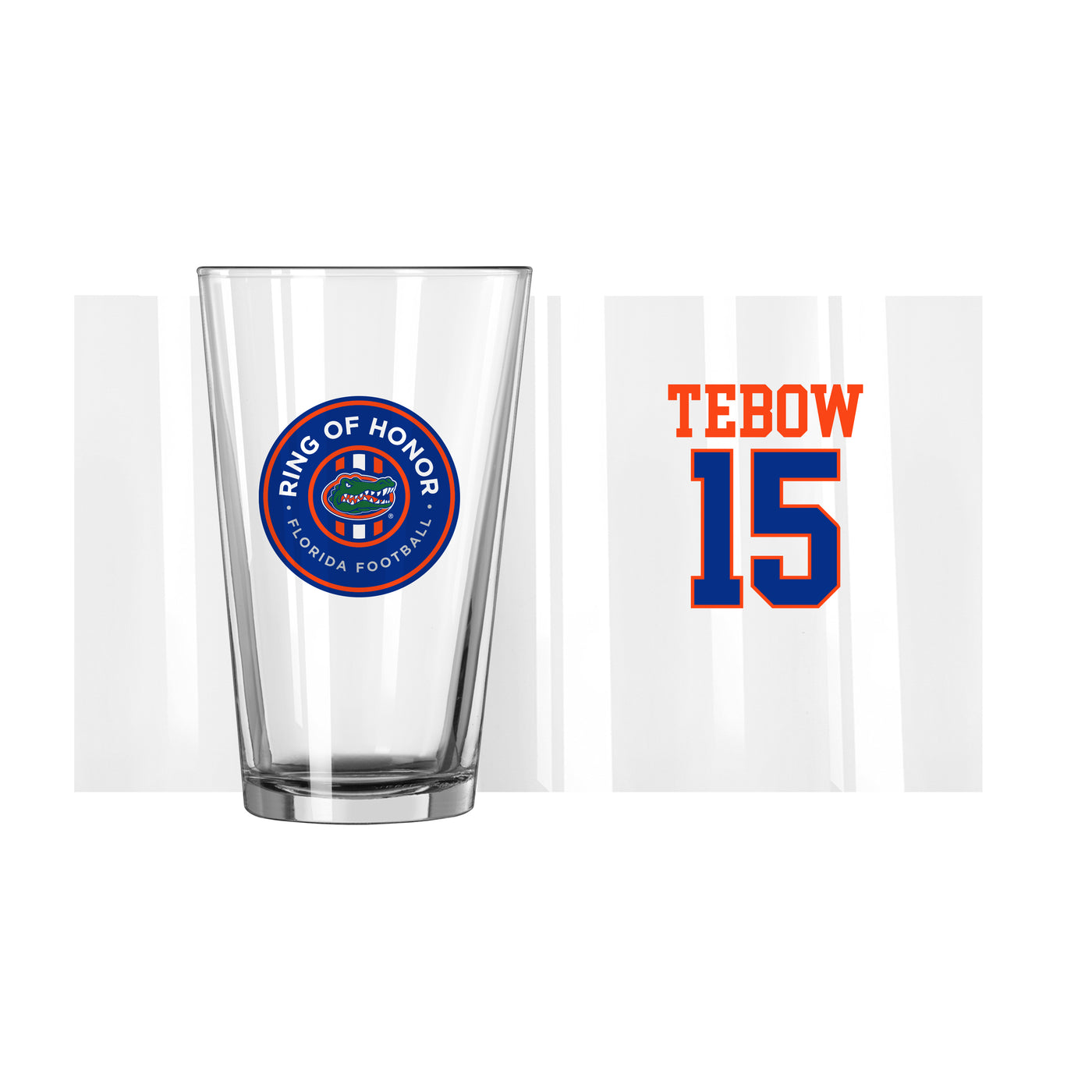 Florida Ring of Honor Tim Tebow 16oz Pint Glass