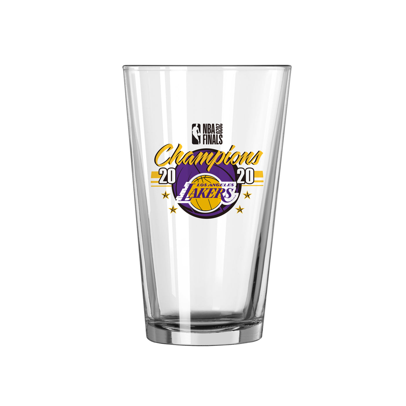 2020 Lakers NBA Champions 16oz Pint Glass
