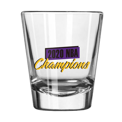 2020 Lakers NBA Champions 2oz Logo Shot Glass