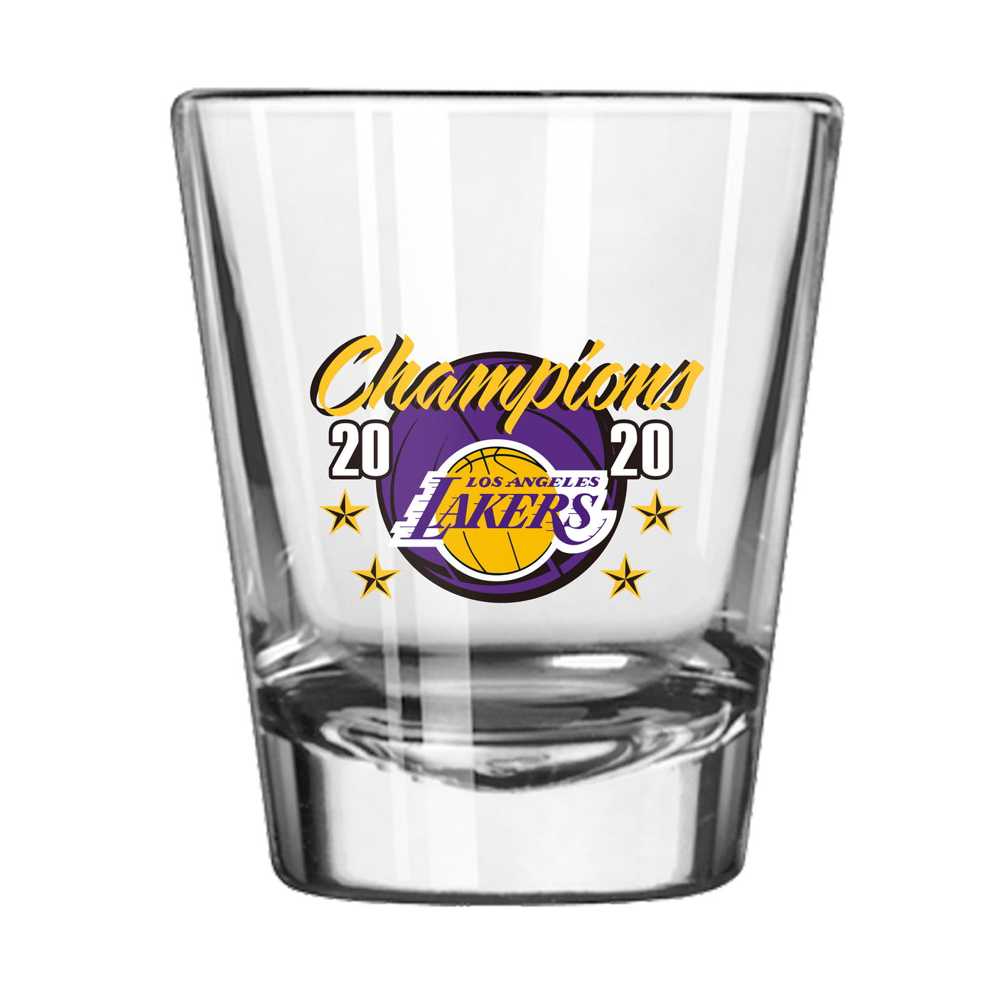 2020 Lakers NBA Champions 2oz Logo Shot Glass