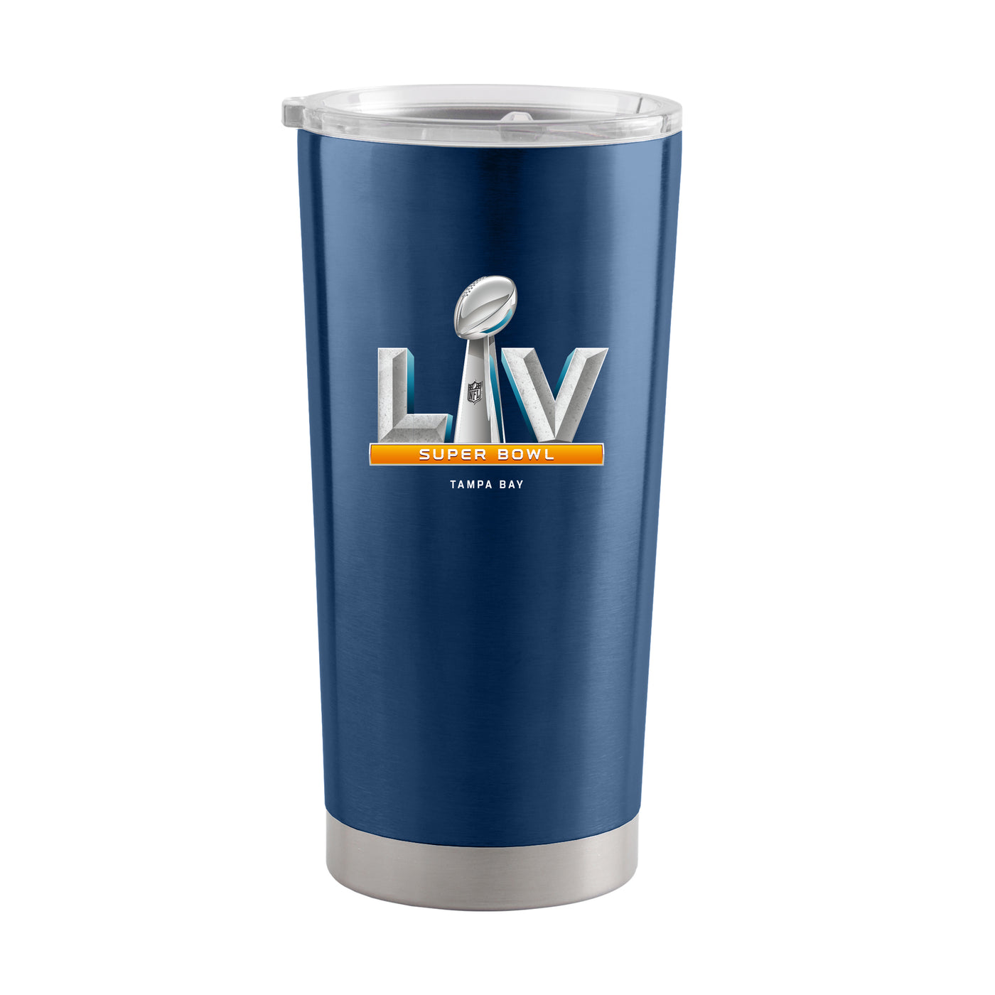 Super Bowl 55 Silver 20oz Stainless Tumbler