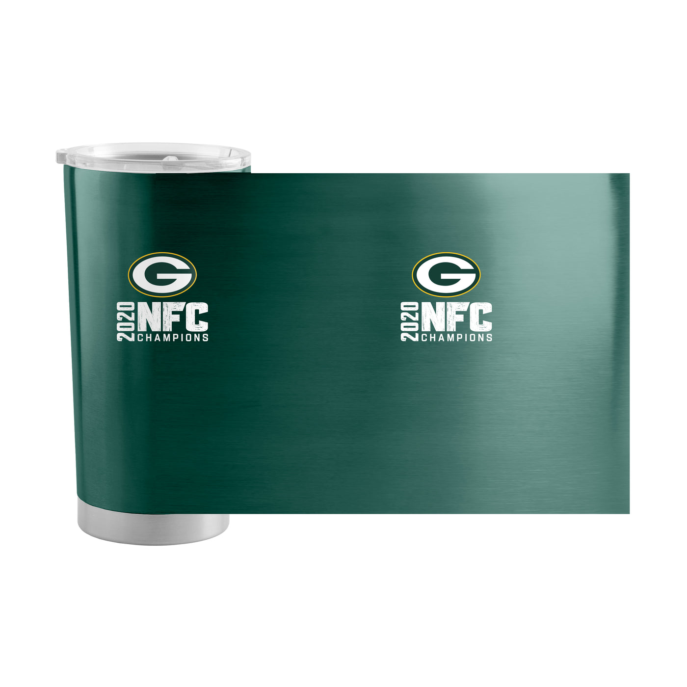 Green Bay Packers 2021 NFC Champs Logo 20oz Stainless Tumbler
