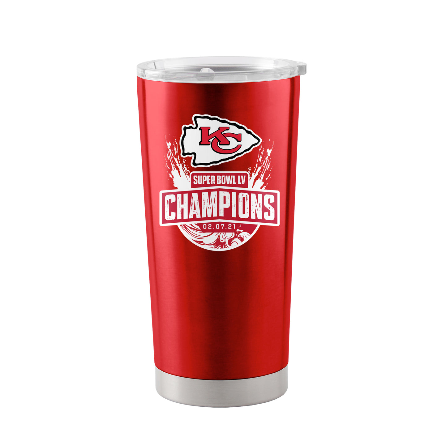 Kansas City Chiefs Super Bowl 55 Logo 20oz Stainless Tumbler