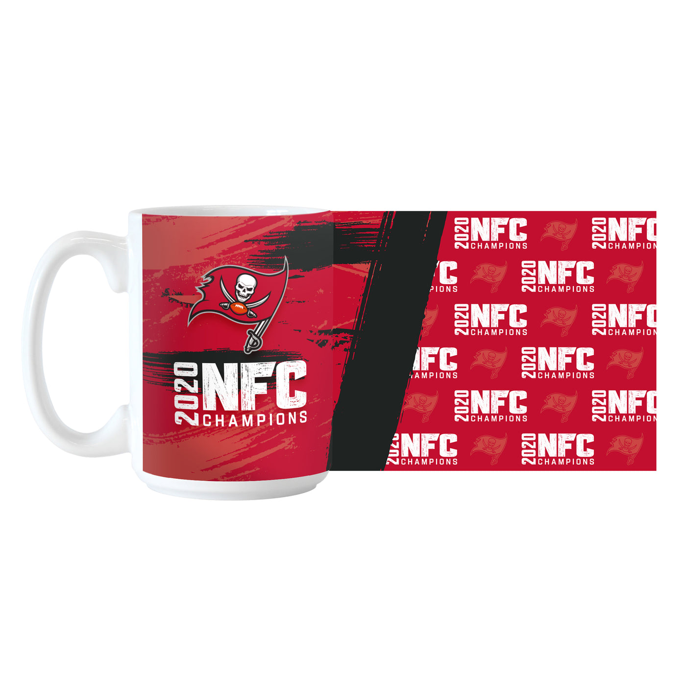 Tampa Bay Buccaneers 2021 NFC Champs Sublimated 15oz Coffee Mug