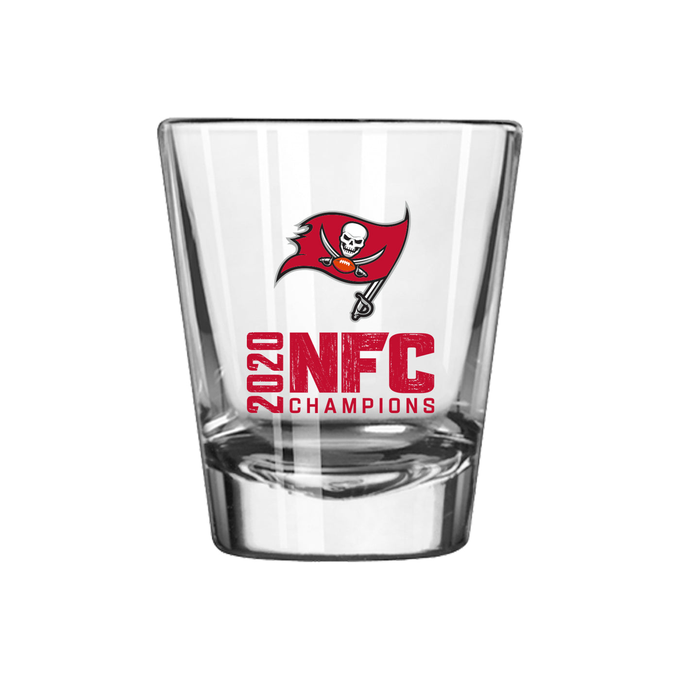 Tampa Bay Buccaneers 2021 NFC Champs Logo 2oz Shot Glass