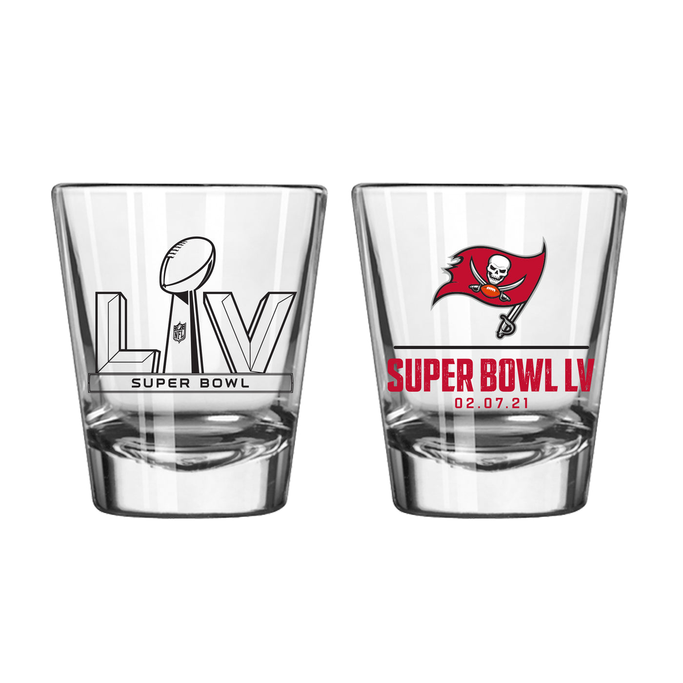 TB Bucs SB55 Bound Logo 2oz Shot