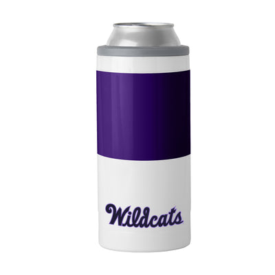 Kansas State 12oz Throwback Colorblock Slim Can Coolie