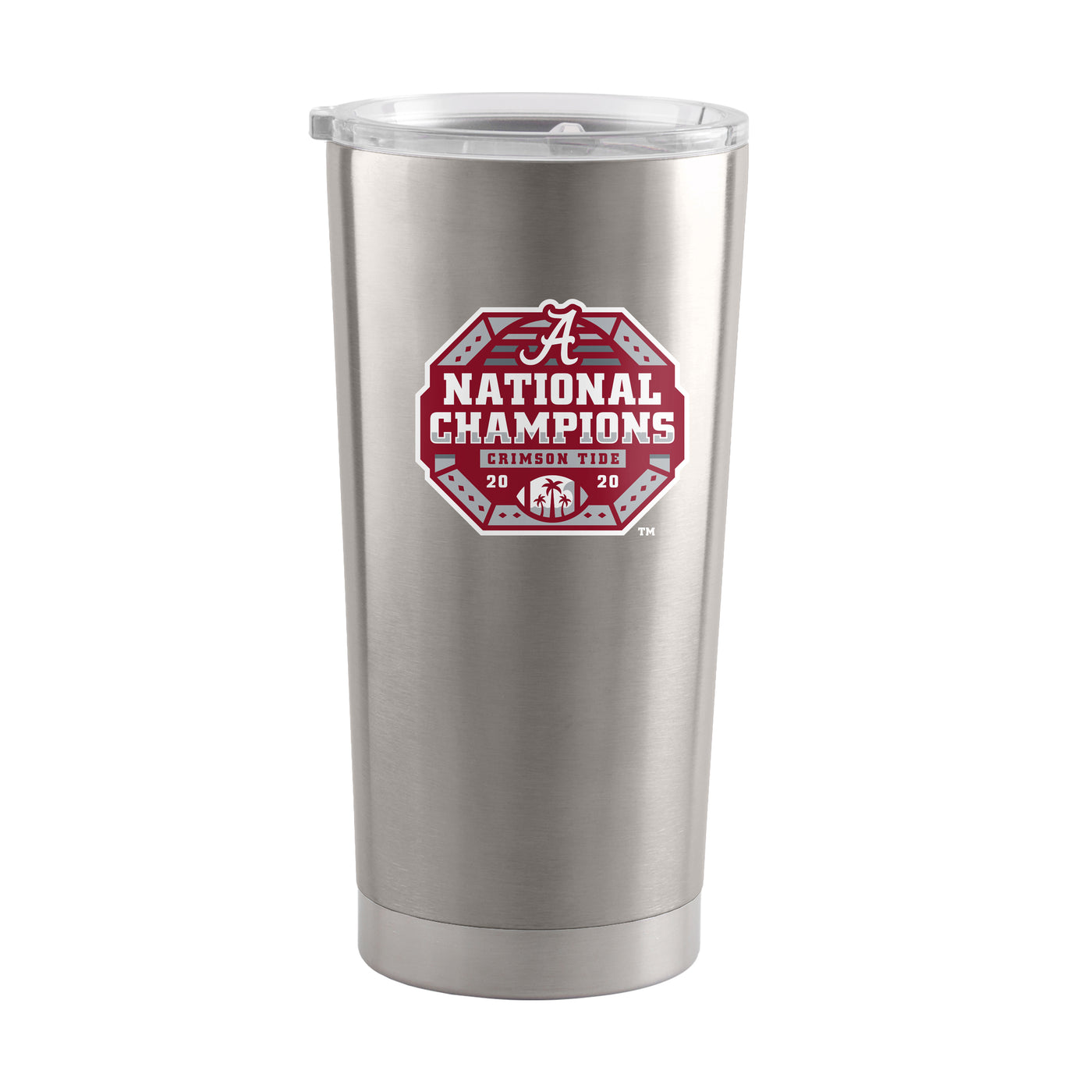 Red Diamond Coffee & Bama National Champs 20oz Silver Stainless Tumbler