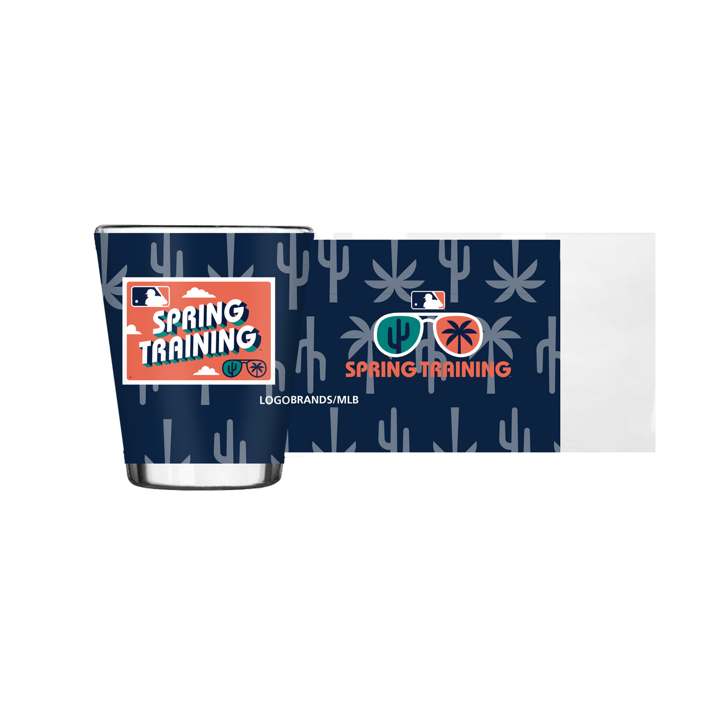Cactus League 2021 2oz Post Card Sublimated Shot Glass