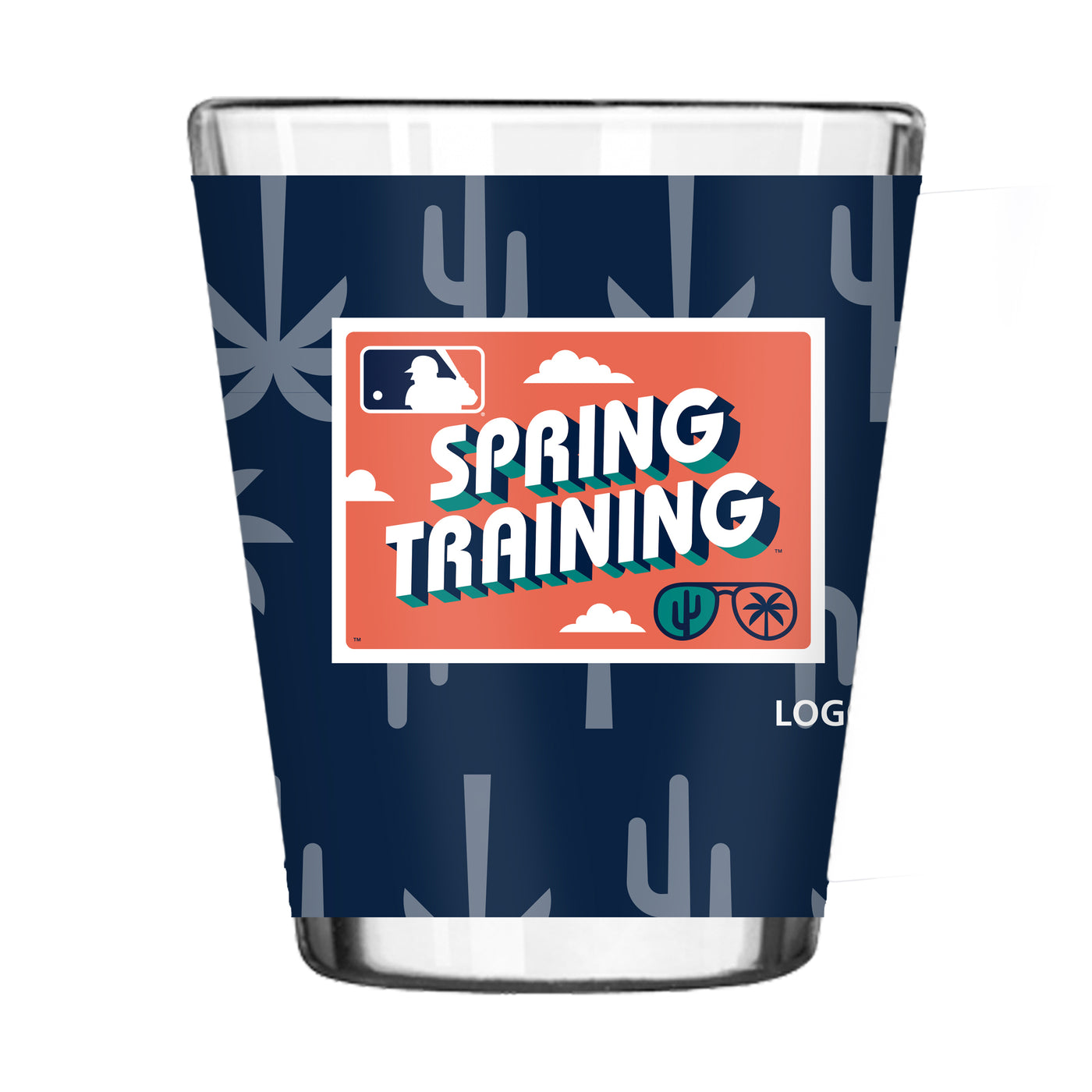 Cactus League 2021 2oz Post Card Sublimated Shot Glass