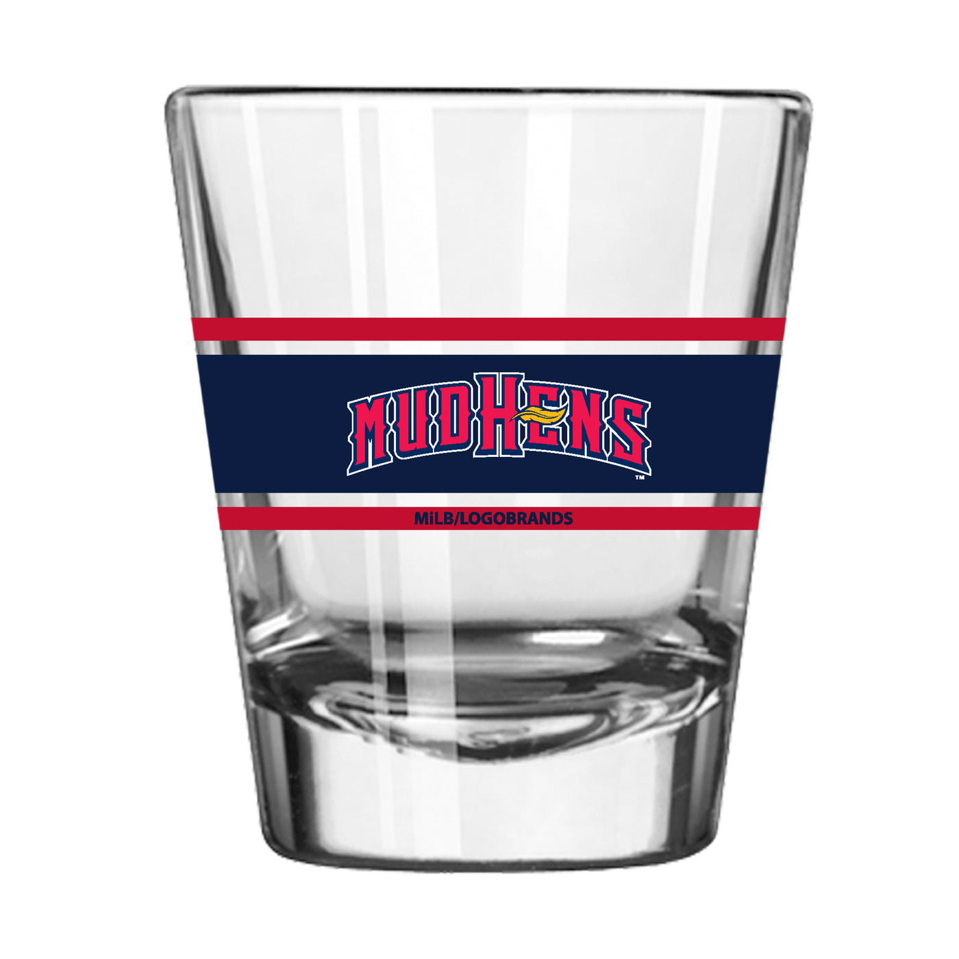 Toledo Mud Hens 2oz Stripe Shot Glass