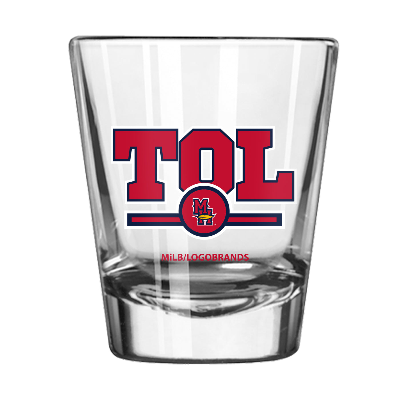 Toledo Mud Hens 2oz Letterman Shot Glass