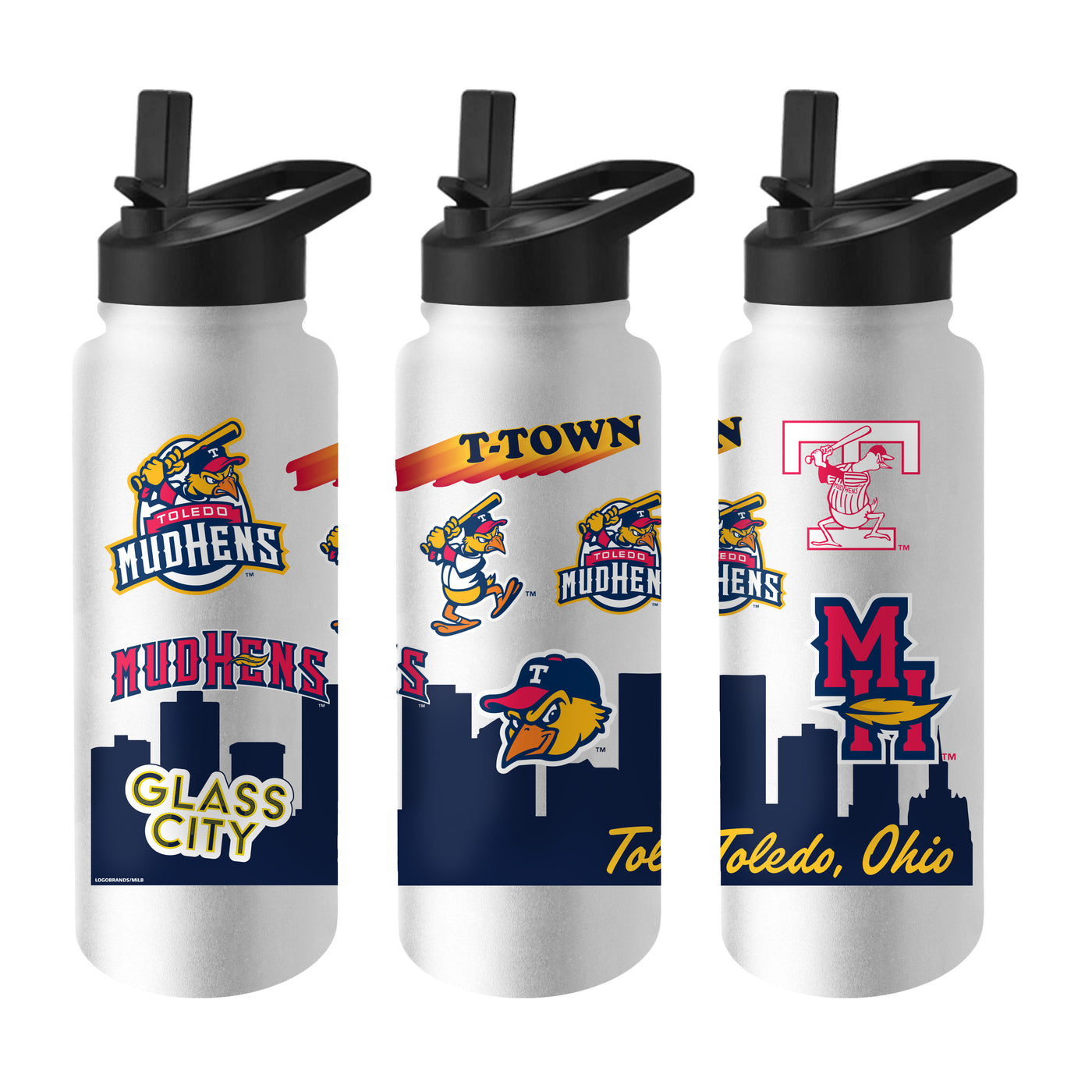 Toledo Mud Hens 34oz Native Quencher Bottle