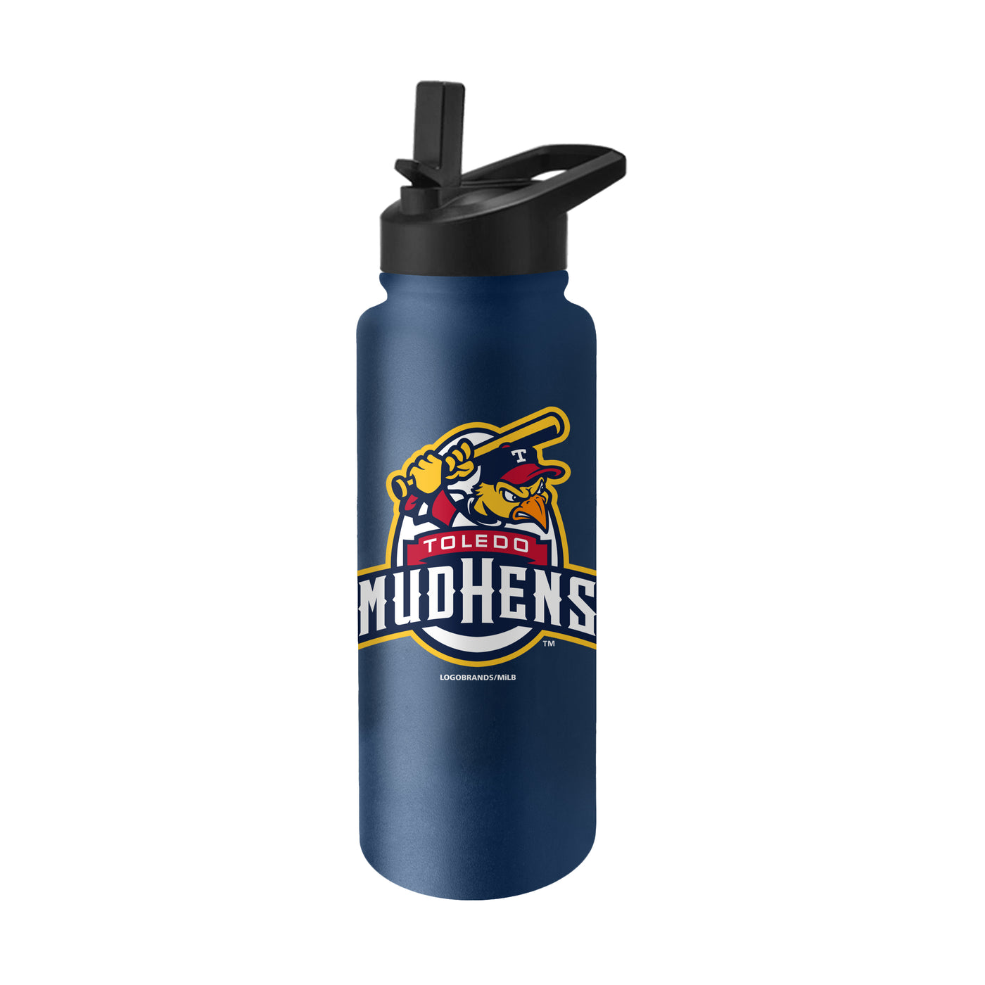 Toledo Mud Hens 34oz Logo Quencher Bottle