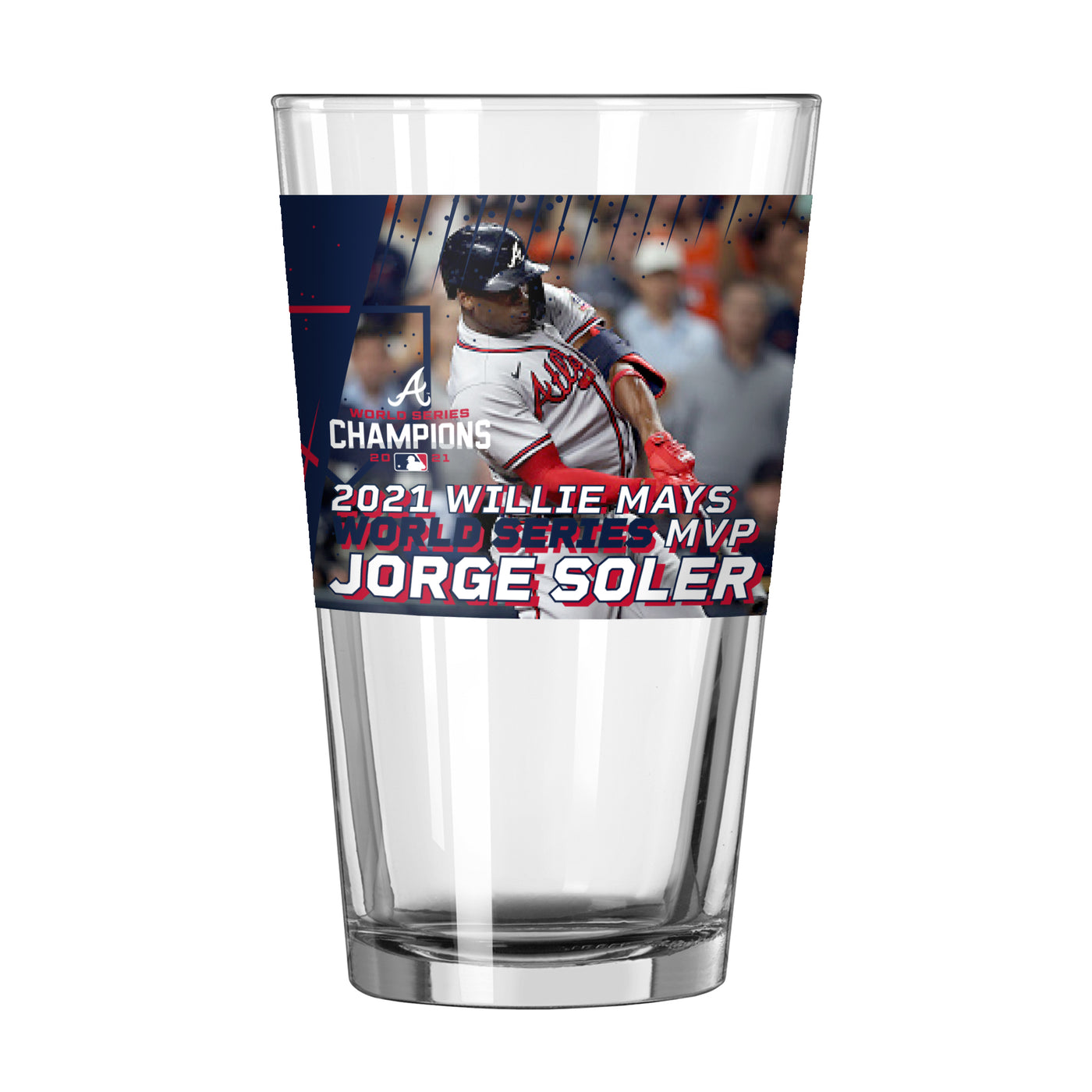 Atlanta Braves 16oz ‘21 World Champs MVP Pint Glass