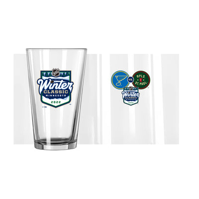 NHL Winter Classic 2022 16oz Logo Pint Glass