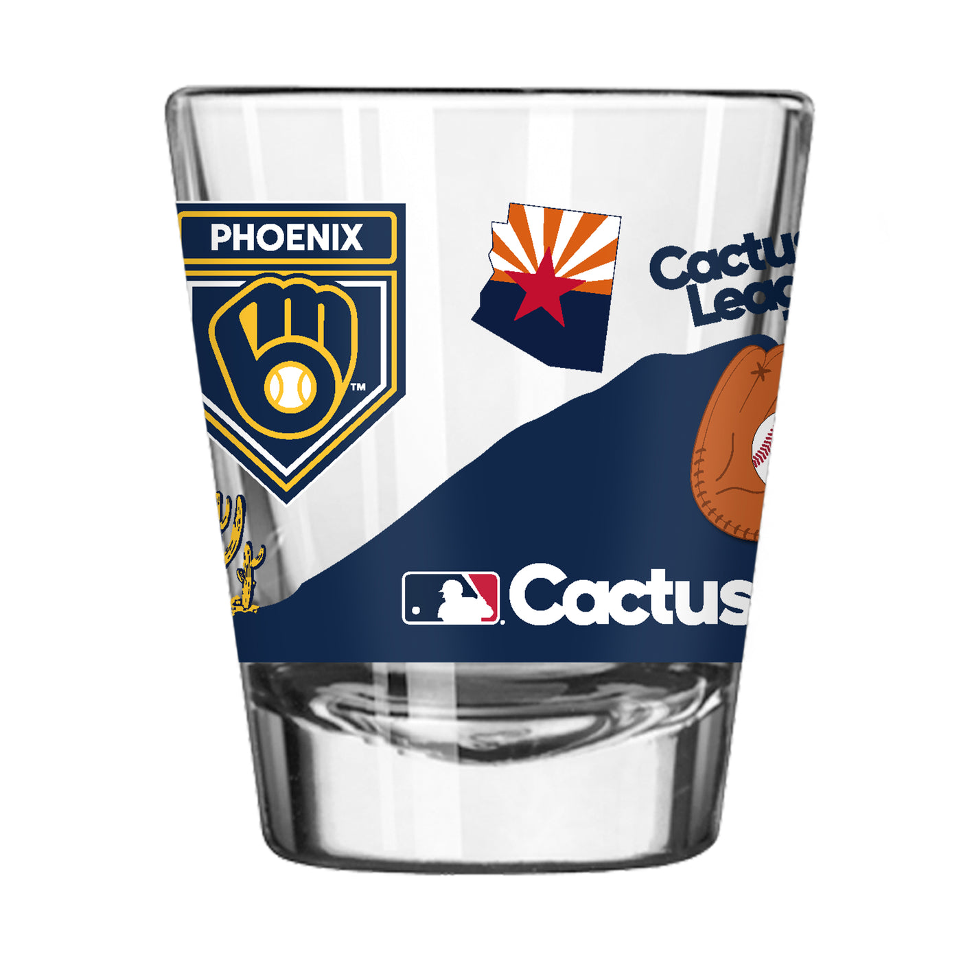 Milwaukee Brewers Cactus League 2oz Native Shot Glass