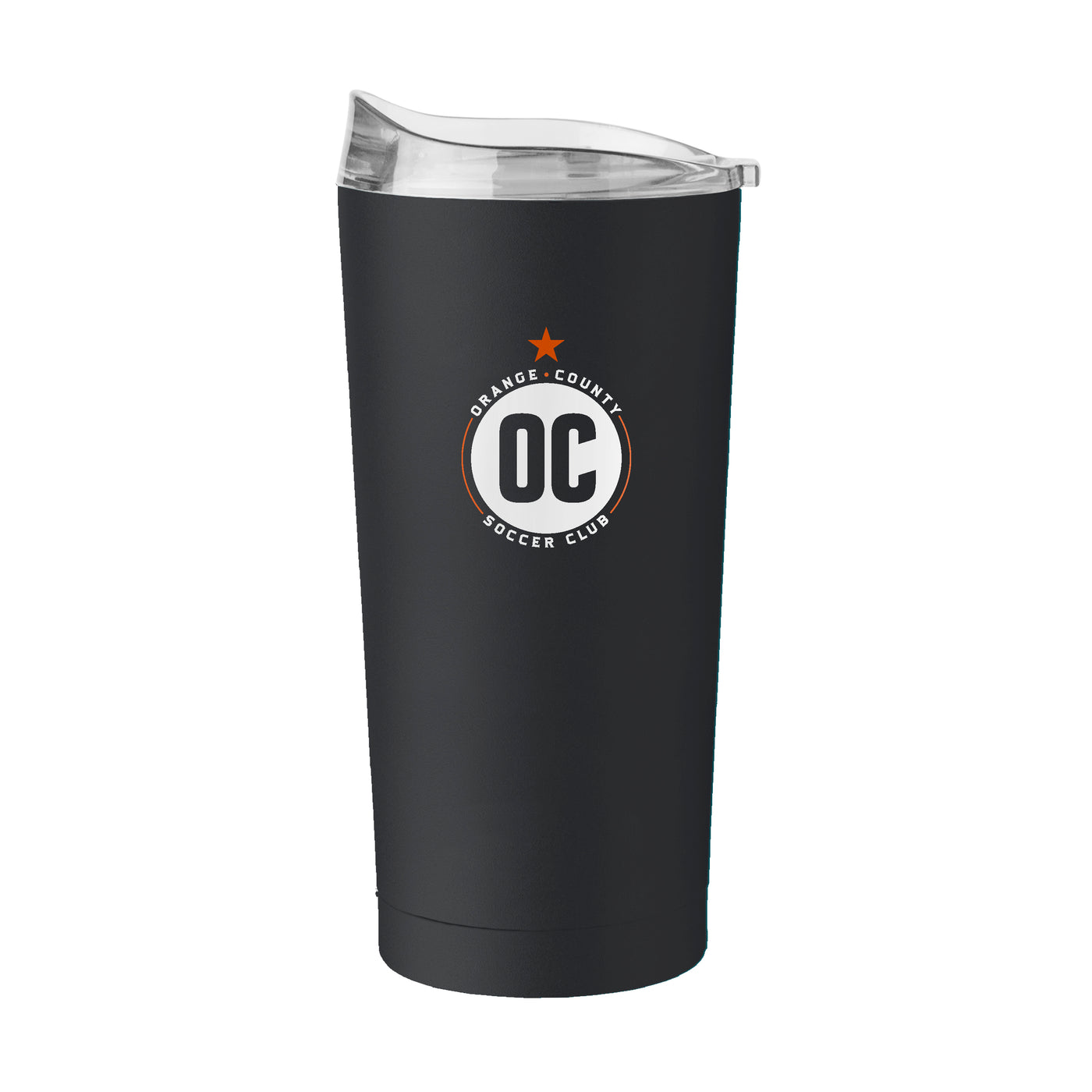 Orange County Soccer Club Black 20oz Powder Coat Tumbler