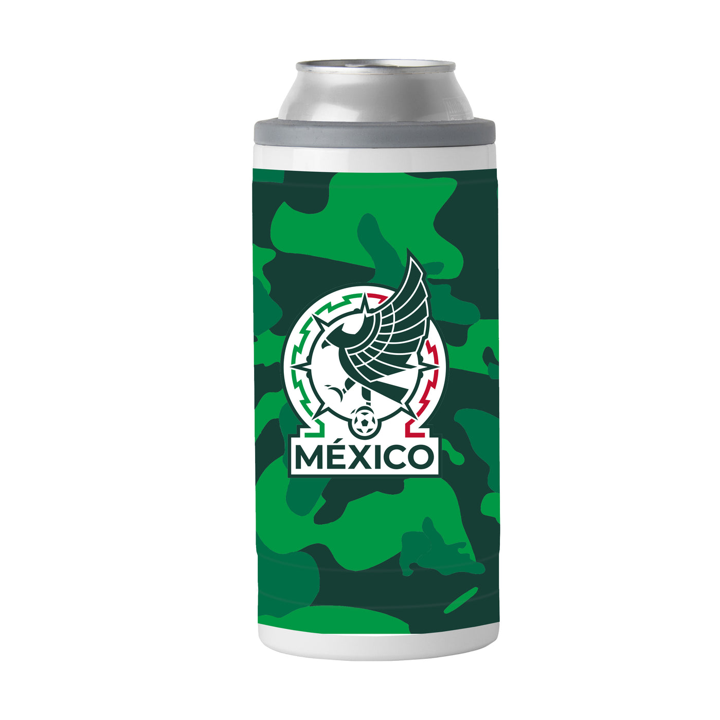 Mexico National Team 12oz Camo Slim Can Coolie - Logo Brands