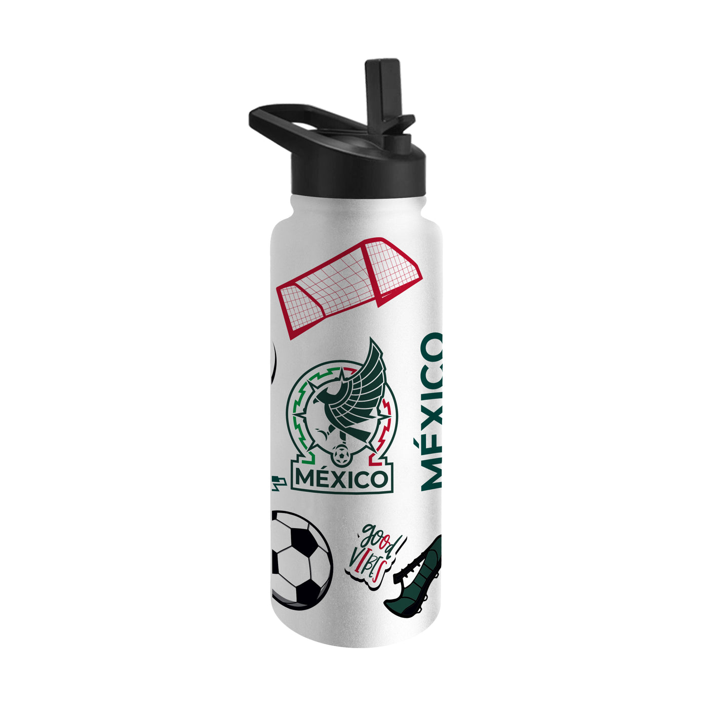 Mexican National Men's Soccer 34oz Native Quencher Bottle - Logo Brands