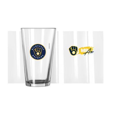 Milwaukee Brewers 16oz 2022 Spring Training Letterman Pint Glass