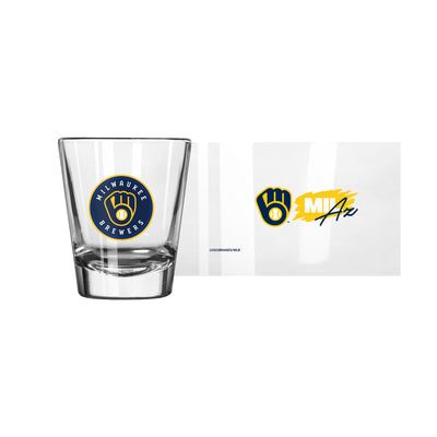 Milwaukee Brewers 2oz 2022 Spring Training Letterman Shot Glass