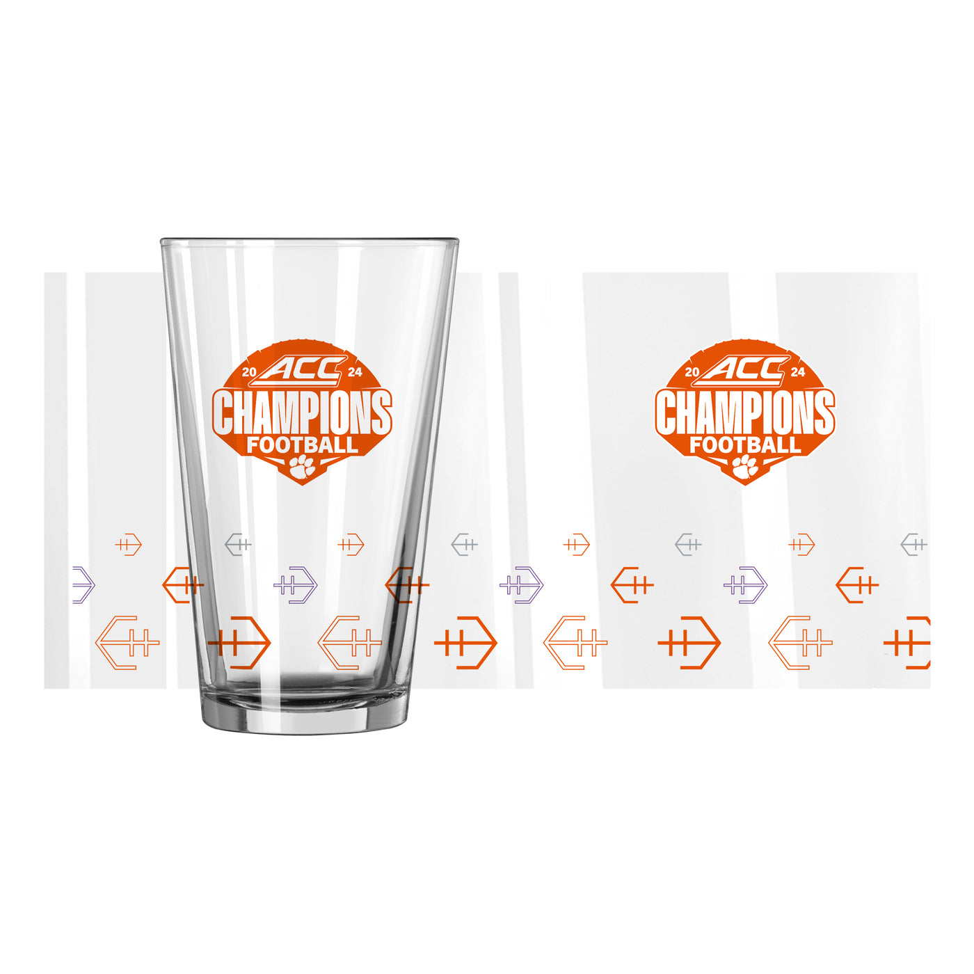 Clemson 2024 ACC Champions 16oz Pint Glass